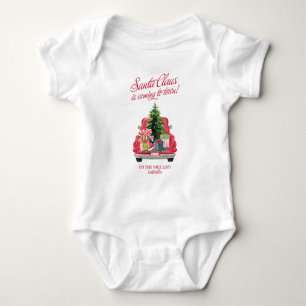 Body Famille coordonnée Le Père Noël arrive en ville