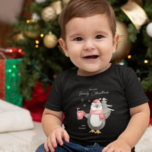 Body Famille de manchots mignons, tenue de Noël assorti