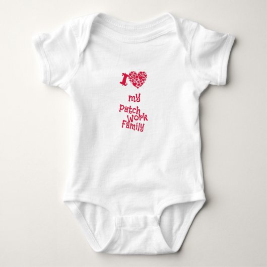 Body Famille - J'aime ma famille patchwork (Devant)