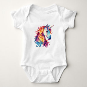 Body Fantaisie de licorne colorée – Conception magique 