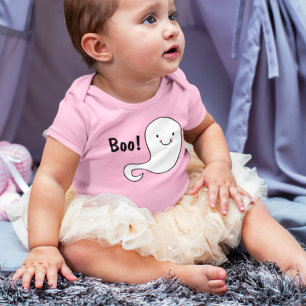 Body Fantôme Blanc Amical Boo Rose Bébé Halloween