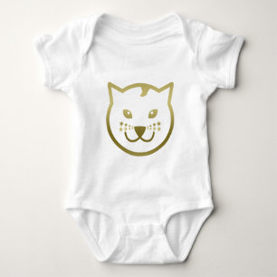 Body Faux Gold Chat Face - Couleur arrière - plan perso