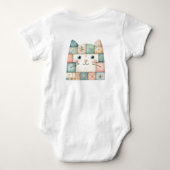 Body Faux Patchwork Pastel Cottage Kitty Visage (Dos)