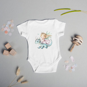 Body Fée conte de rêve Dragon Rose Princesse Baby Showe