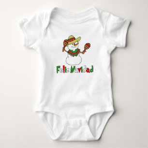 Body Feliz Navidad Dessin Snowman Sombrero Maracas
