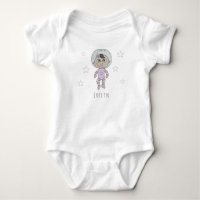 Feminist Baby Girl Astronaut Dream Doodé and Name