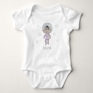 Body Feminist Baby Girl Astronaut Dream Doodé and Name