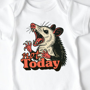 Body Feral Possum en colère pas aujourd'hui typographie