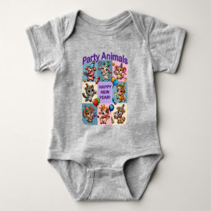Body Fête Animale "Bonne Année"