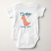 Body Fête d'anniversaire de bébé Dino (Dos)