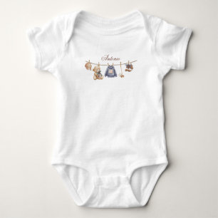 Body Fête de naissance élégante à carreaux ours en pelu
