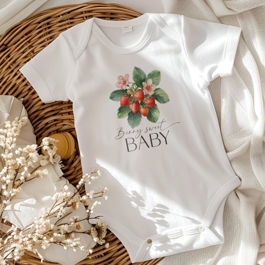 Body Fête de Naissance Frais Marché Fraise Baie Douce B