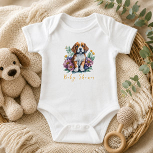 Body Fête de Naissance Moderne Chiot en Terre Cuite