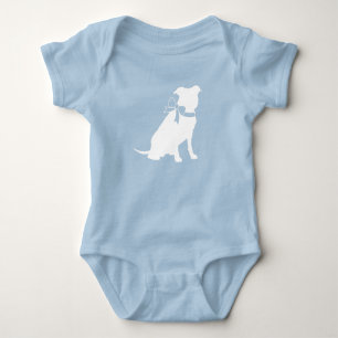 Body Fête de naissance Pit Bull Dog Bébé Garçon Bleu Pi