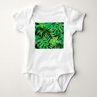 Body Feuilles d'aquarelle tropicale : Élégance transpar