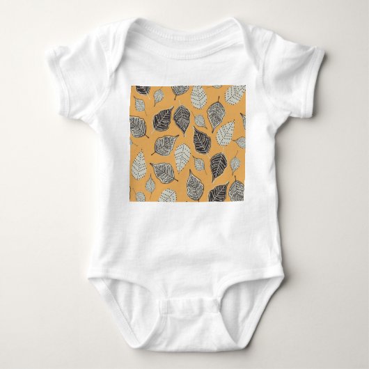 Body Feuilles d'automne, motif vintage sans soudure. (Devant)