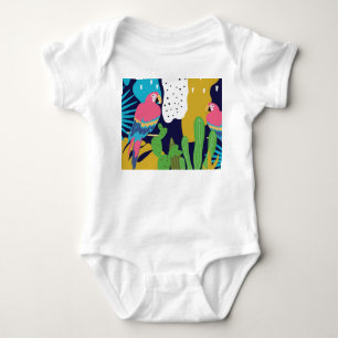 Body Feuilles tropicaux, perroquets : arrière - plan d'