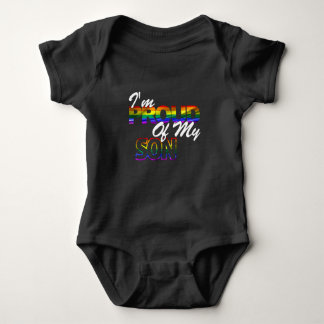 Body Fier de mon Fils Rainbow Gay LGBT Pride Chemise