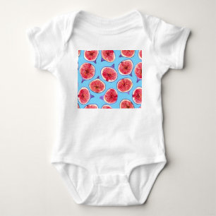 Body Fig slices watercolor pattern