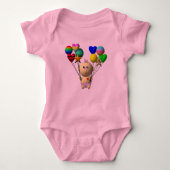 BODY FILLE BÉBÉ AVEC 10 BALLONS (Devant)