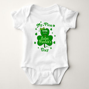 Body Fille de bébé personnalisée première St. Patrick's