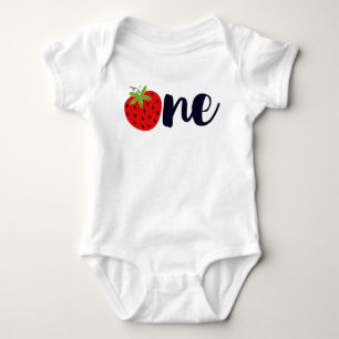 Body Fille du premier anniversaire Strawberry ONE Baby