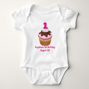 Body Fille personnalisée Cupcake anniversaire