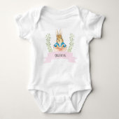 Body Fille Peter Rabbit Coutume rose (Devant)