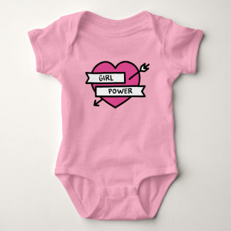 Body Fille Power Baby Un Pièce Bodysuit
