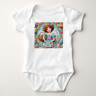 Body FILLE VINTAGE Œufs de Pâques ~ JOIE de Pâques~