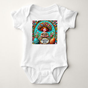 Body FILLE VINTAGE œufs de Pâques ~ JOIE de Pâques~