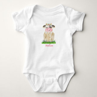 Body Filles Cute Cow Costume de bébé personnalisé