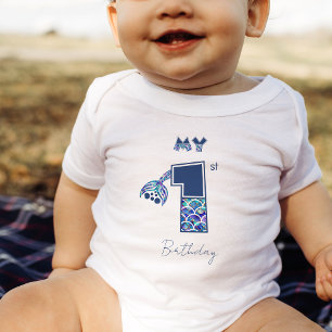 Body Filles de sirène colorées Petites filles 1er anniv