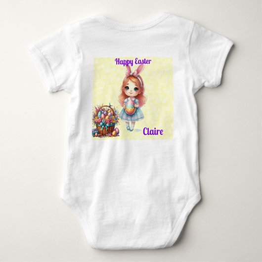 Body Filles Joyeuses Pâques (Dos)