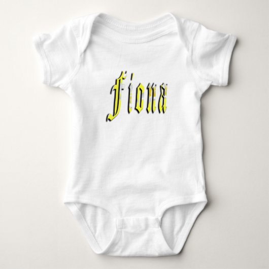 Body Fiona Nom En Floral Jaune, (Devant)