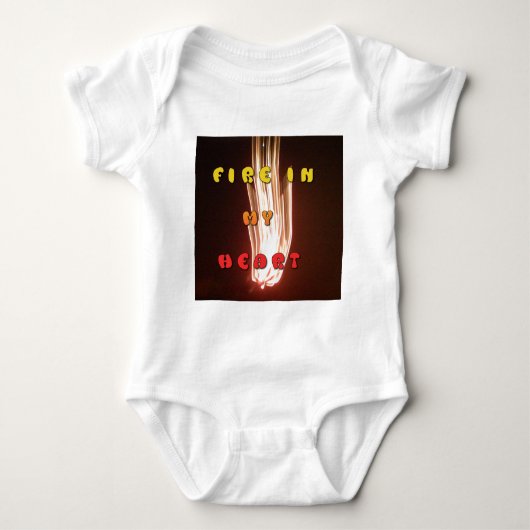 Body Fire in My Heart Art Print (Devant)