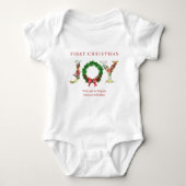 Body First Christmas cute joy red green personalized (Devant)
