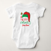 Body First Christmas Tree du bébé personnalisé Chapeau (Dos)