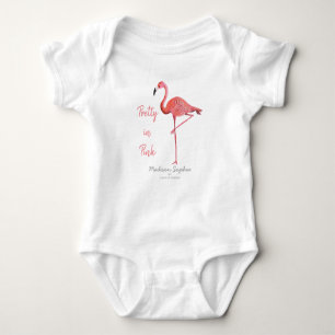 Body Flamant rose   Baby Girl   Bodysuit