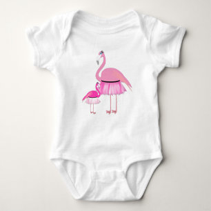 Body Flamant rose bébé Gerber Cotton