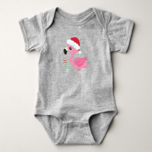 Body Flamant rose de Noël, Chapeau de Noël, Ornements d