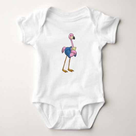 Body Flamant rose en tant que secrétaire avec Bloc-note (Devant)