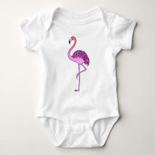 Body Flamant rose rose Lineart-57667