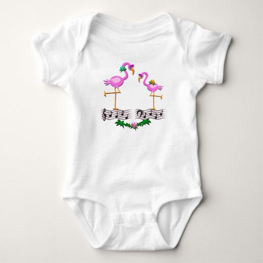 Body Flamants roses de danse (Devant)