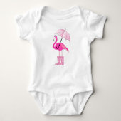 Body Flamingo - Bodysuit bébé en jersey (Devant)