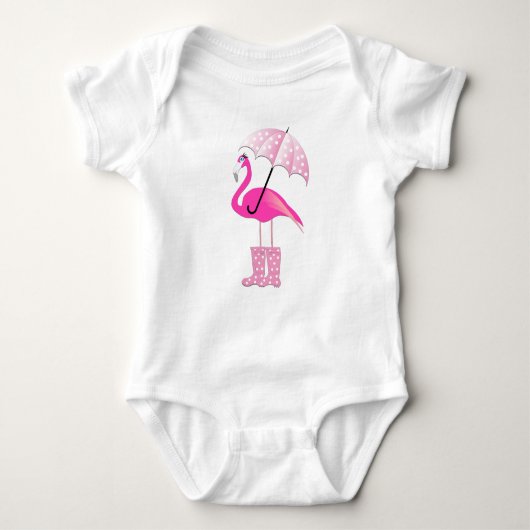 Body Flamingo - Bodysuit bébé en jersey (Devant)