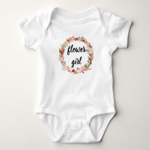Body Fleur de fleurs rose Vêtements pour filles