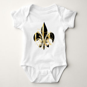 Body Fleur de Lis noir et or