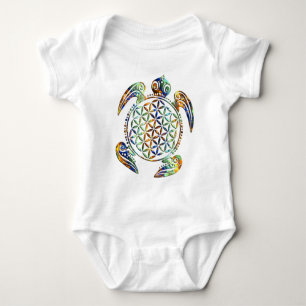 Body Fleur de vie / Blume des Lebens - couleur tortue