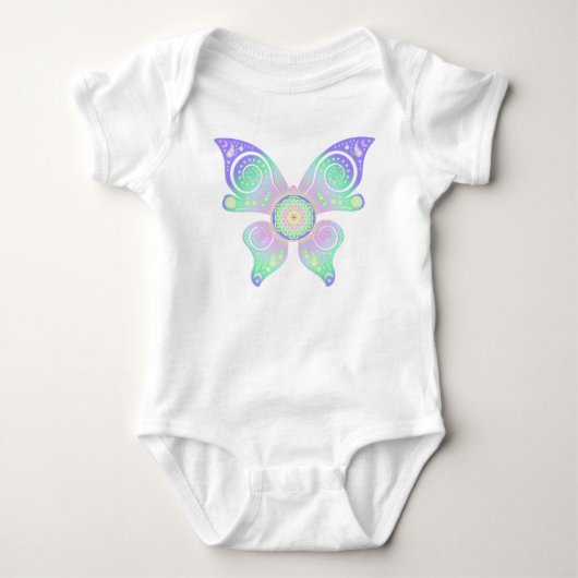 Body Fleur de vie / Blume des Lebens - papillon (Devant)